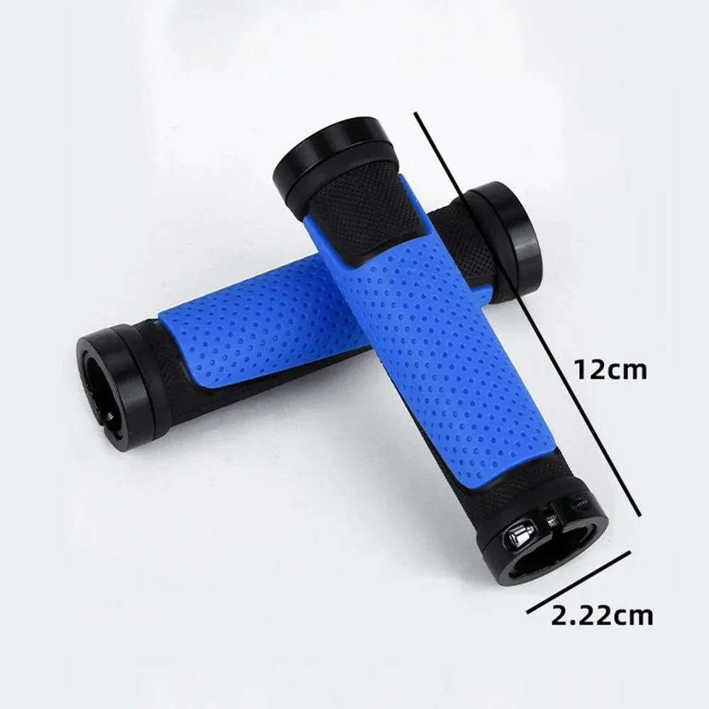 1 Pair Mtb Grips Bicycle Handlebar Grip Mountain Folding Lock-On Non-slip Rubber Handlebar Bike Spare Parts Bicycle Accessories