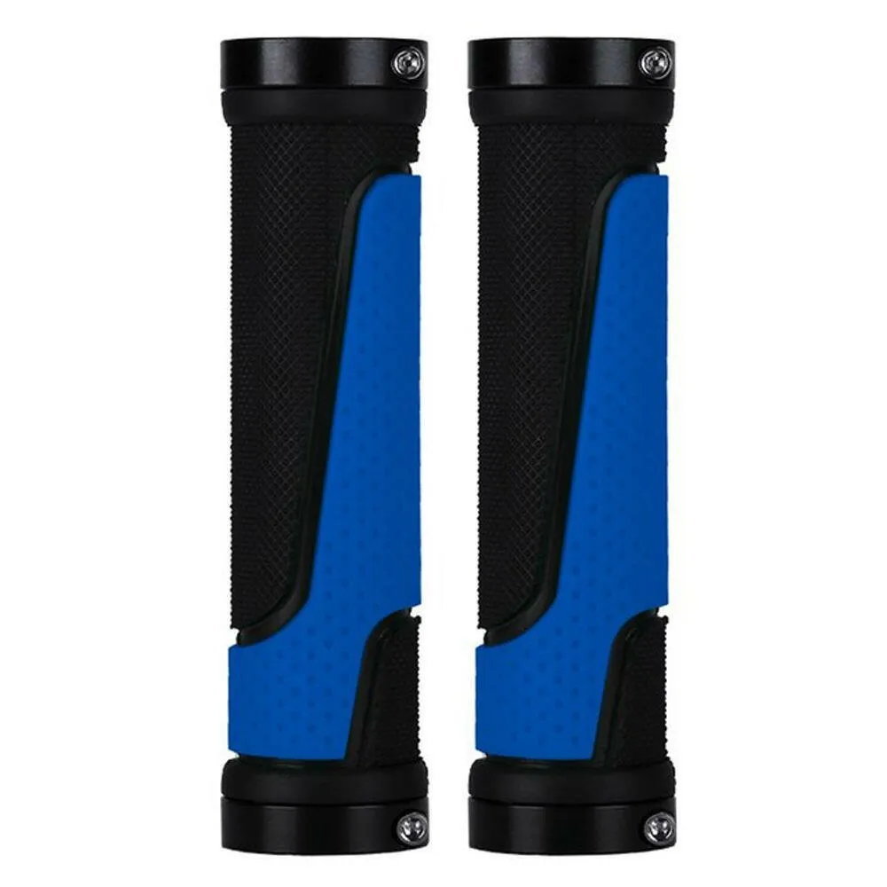 1 Pair Mtb Grips Bicycle Handlebar Grip Mountain Folding Lock-On Non-slip Rubber Handlebar Bike Spare Parts Bicycle Accessories