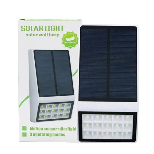 15 LED 4W Solar Power Wall Light IP65 Waterproof Constant Lighting Solar Energy Lamp #0995