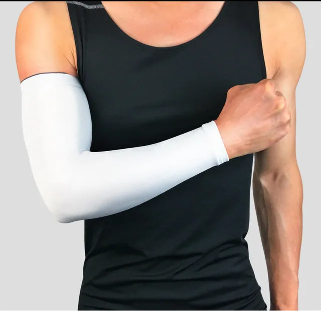 1PCS High Elastic Basketball Arm Sleeve Armband Soccer Volleyball Elbow Support Brace Cotovelo De Basquete Sports Safety