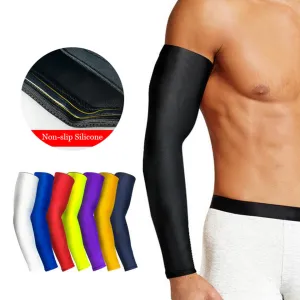 1PCS High Elastic Basketball Arm Sleeve Armband Soccer Volleyball Elbow Support Brace Cotovelo De Basquete Sports Safety