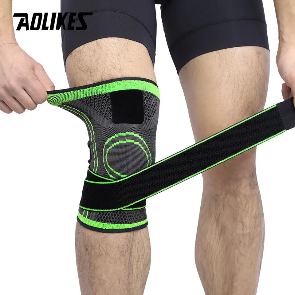 1PCS Knee Support Professional Protective Sports Knee Pad Breathable Bandage Knee Brace Basketball Tennis Cycling