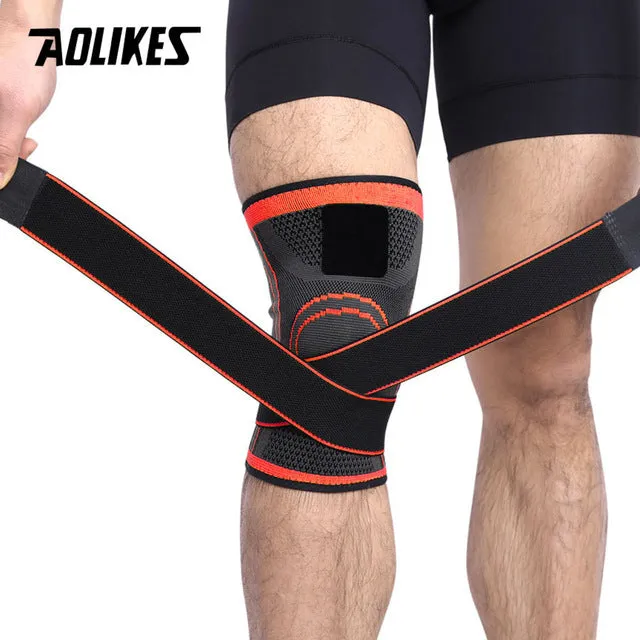 1PCS Knee Support Professional Protective Sports Knee Pad Breathable Bandage Knee Brace Basketball Tennis Cycling