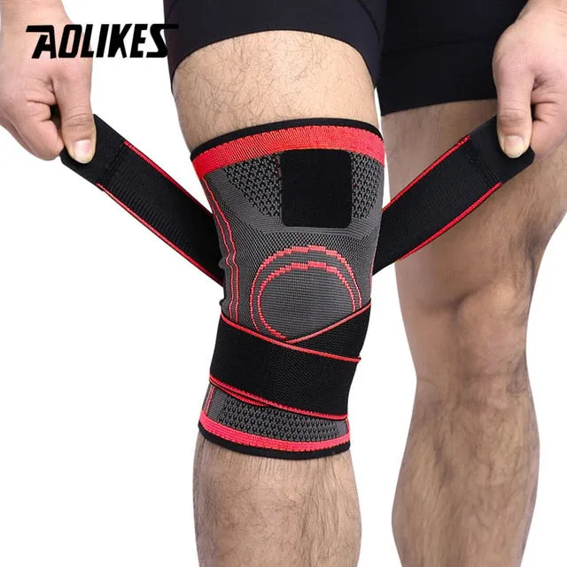 1piece Knee Support Professional Protective Sports Knee Pad Breathable Bandage Knee Brace