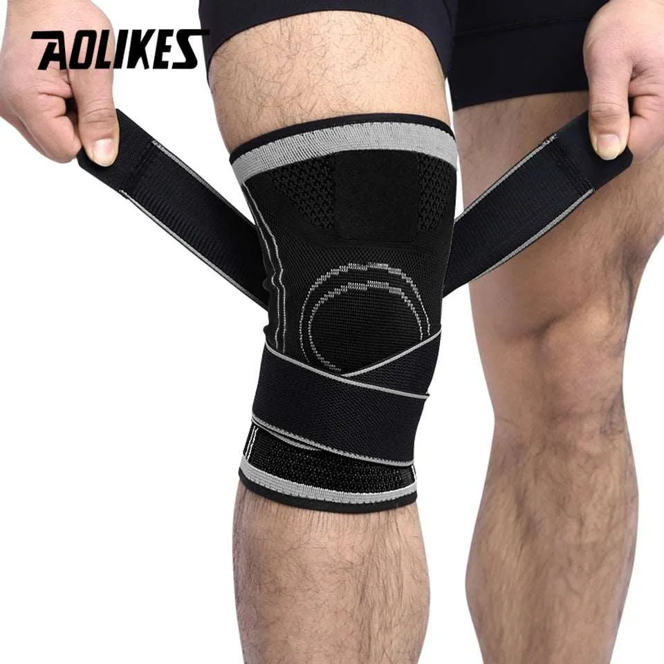 1piece Knee Support Professional Protective Sports Knee Pad Breathable Bandage Knee Brace