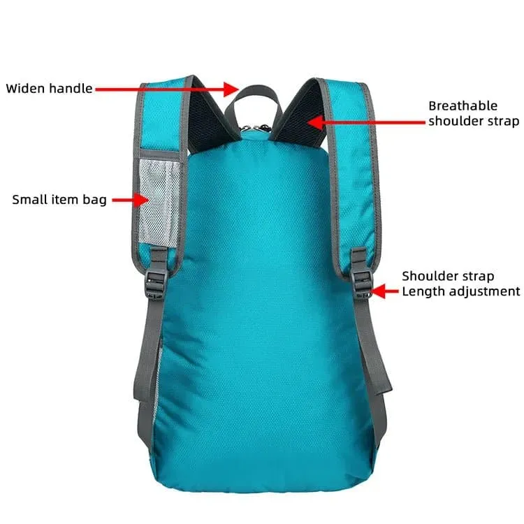 28L Ultra Light Travel Daypack - Foldable Softback Backpack with Water Repellency.