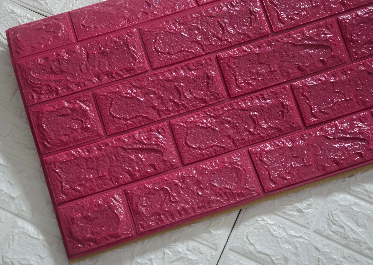 3D Foam Brick Wall Sheet (6MM)