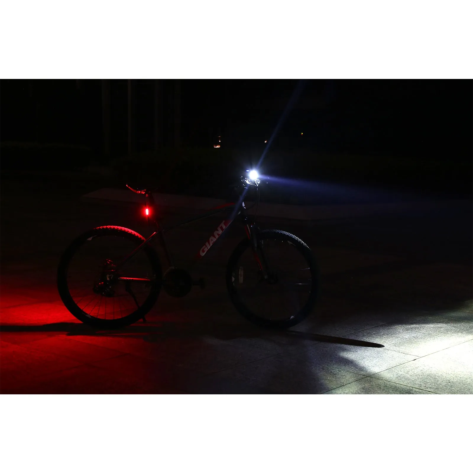 400Lm 1200mAh USB Rechargeable Bike Front Lamp Waterproof Bicycle Headlight w/ Horn 100DB 4Models