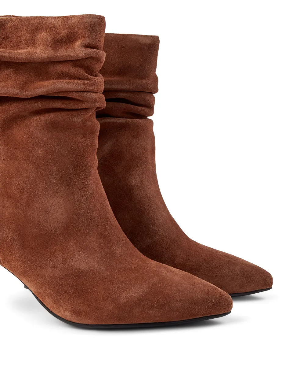 Agnete boot suede - BROWN