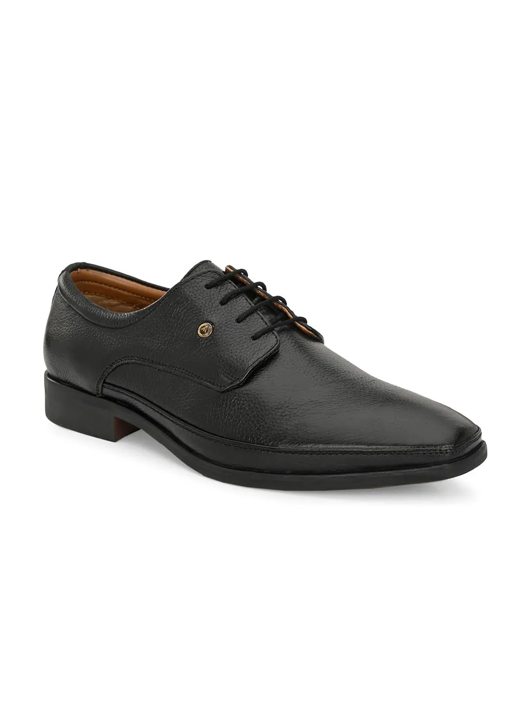 Alberto Torresi Genuine Leather Black Laceup Formal Shoes