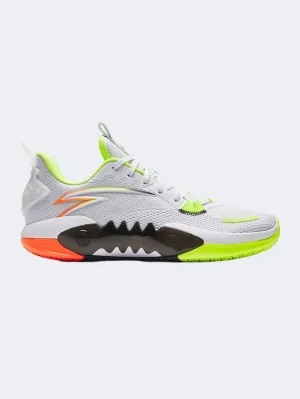 Anta Shock Wave Team Men Basketball Shoes White/Luminance Green