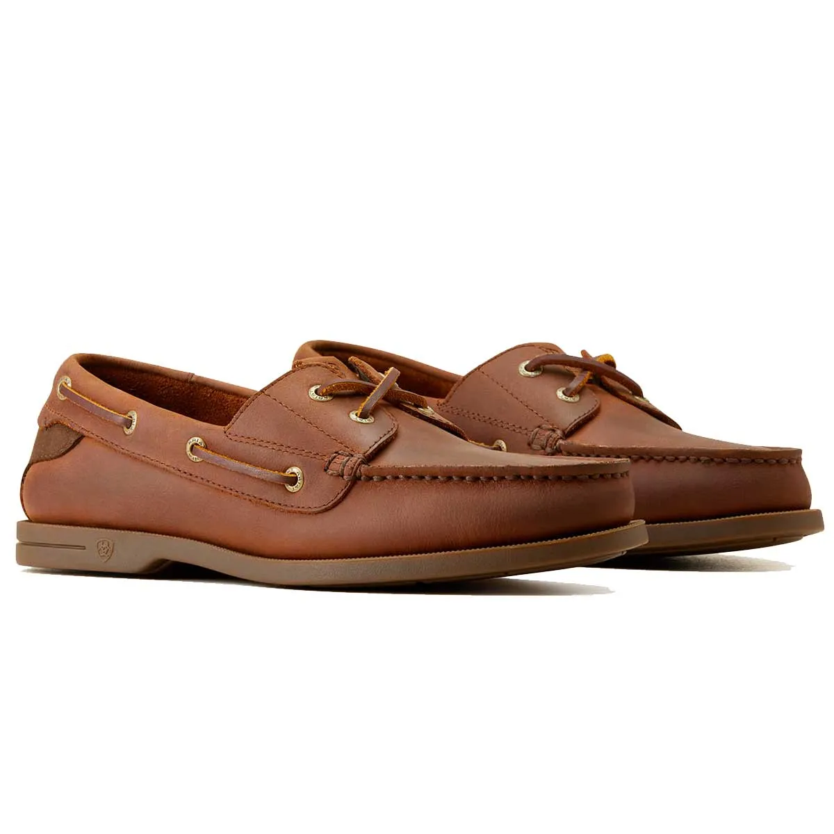 ARIAT Antigua Deck Shoes - Mens - Bridle Brown