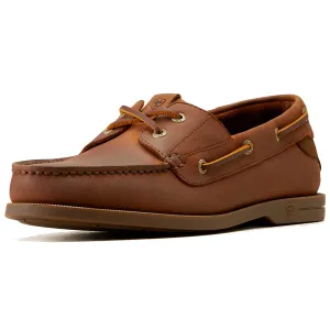 ARIAT Antigua Deck Shoes - Mens - Bridle Brown