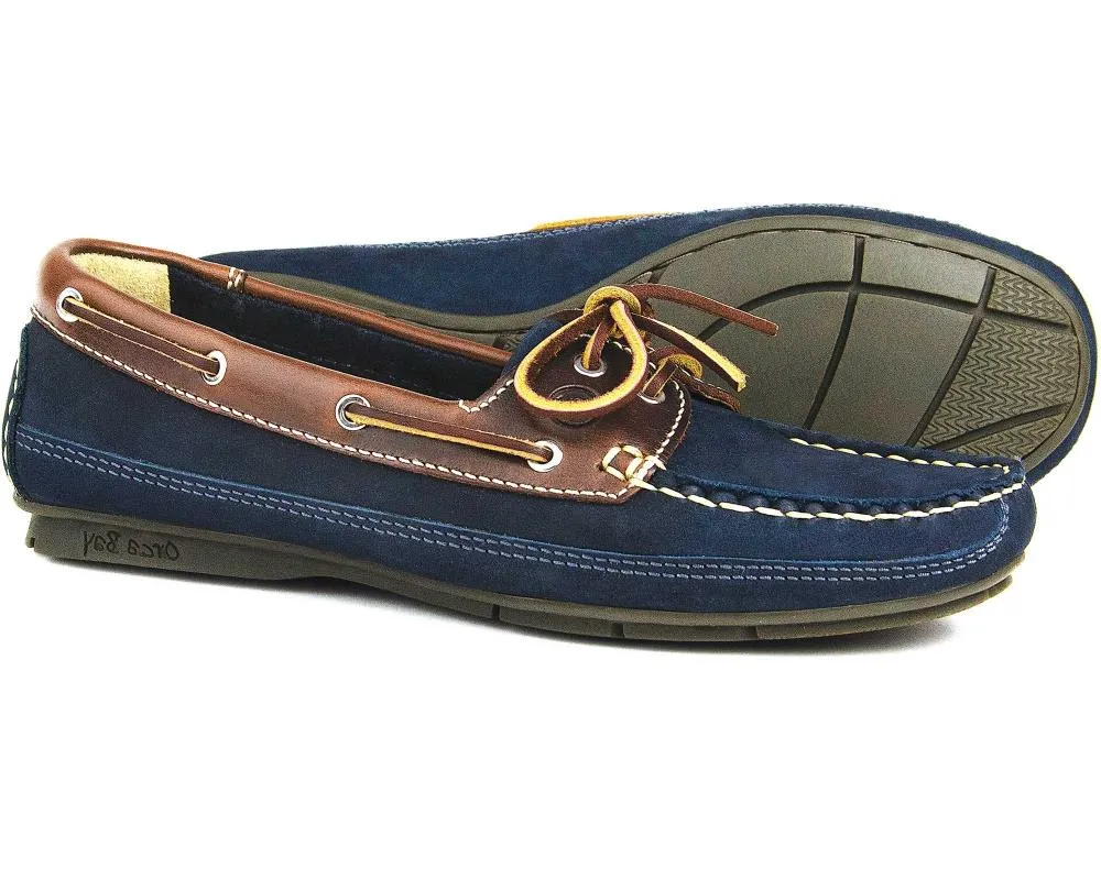 BAHAMA Orca Bay Ladies Indigo/Saddle Deck Shoe by Orca Bay