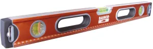 Bahco Box Spirit Level, 1000mm rigid, 2 vertical plumb vials, 1 horizontal vial