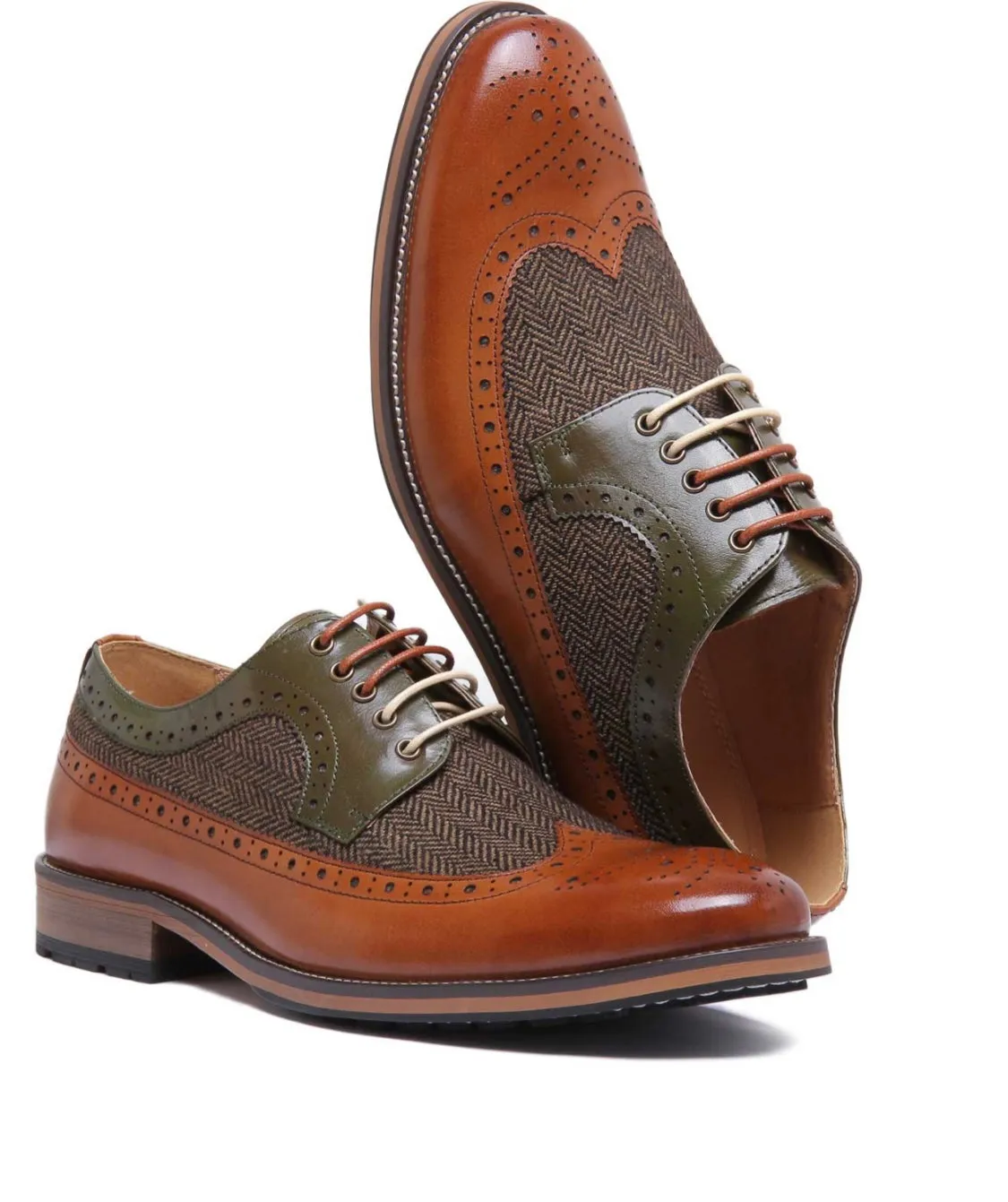 Barrett Lace Up Two Tone Shoe