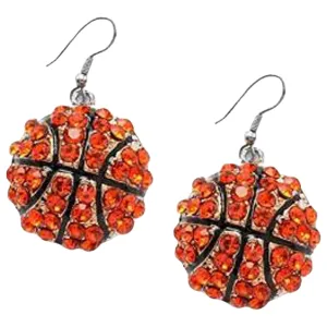 Basketball Dangle Earrings