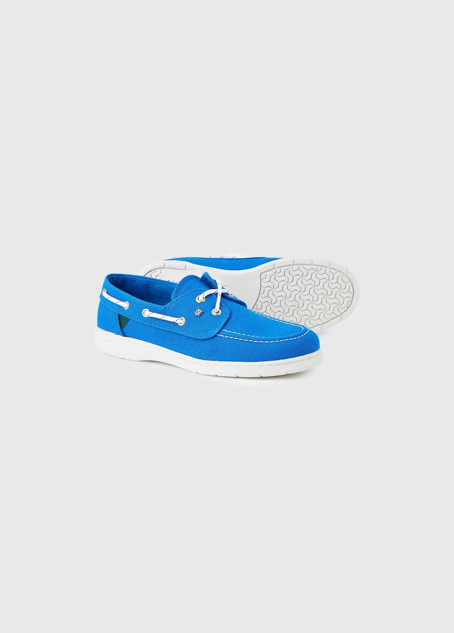 Biarritz Canvas Boat Shoe - Blue Mist