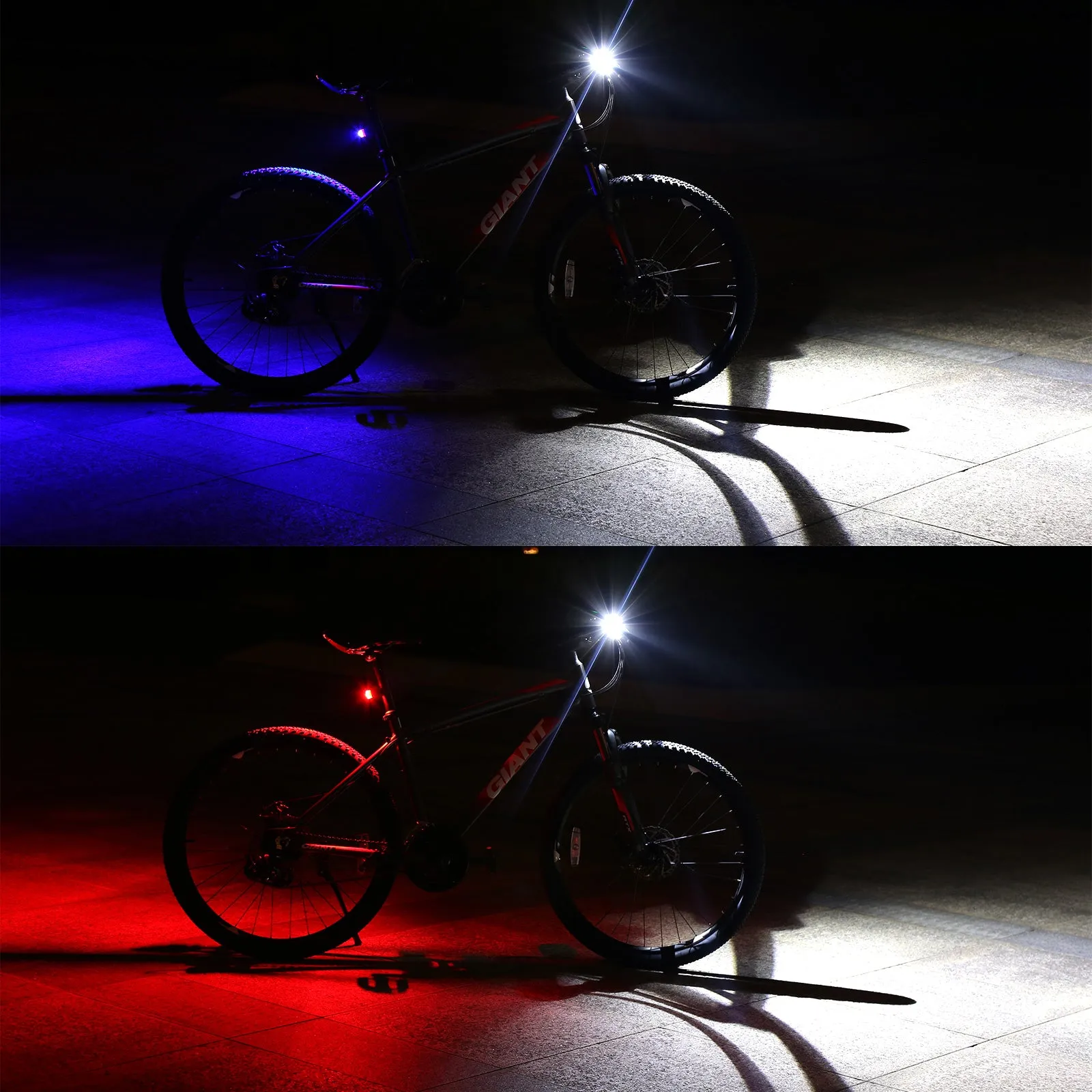 Bike Headlight Electronic Horn Bell Cycling Front Bicycle Lamp USB LED 6000K T6 360Lm 120DB Speaker