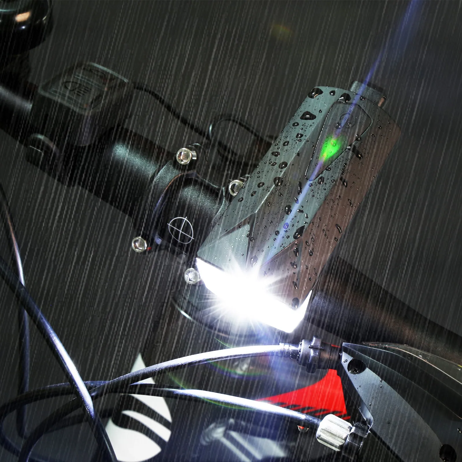 Bike Headlight Electronic Horn Bell Cycling Front Bicycle Lamp USB LED 6000K T6 360Lm 120DB Speaker