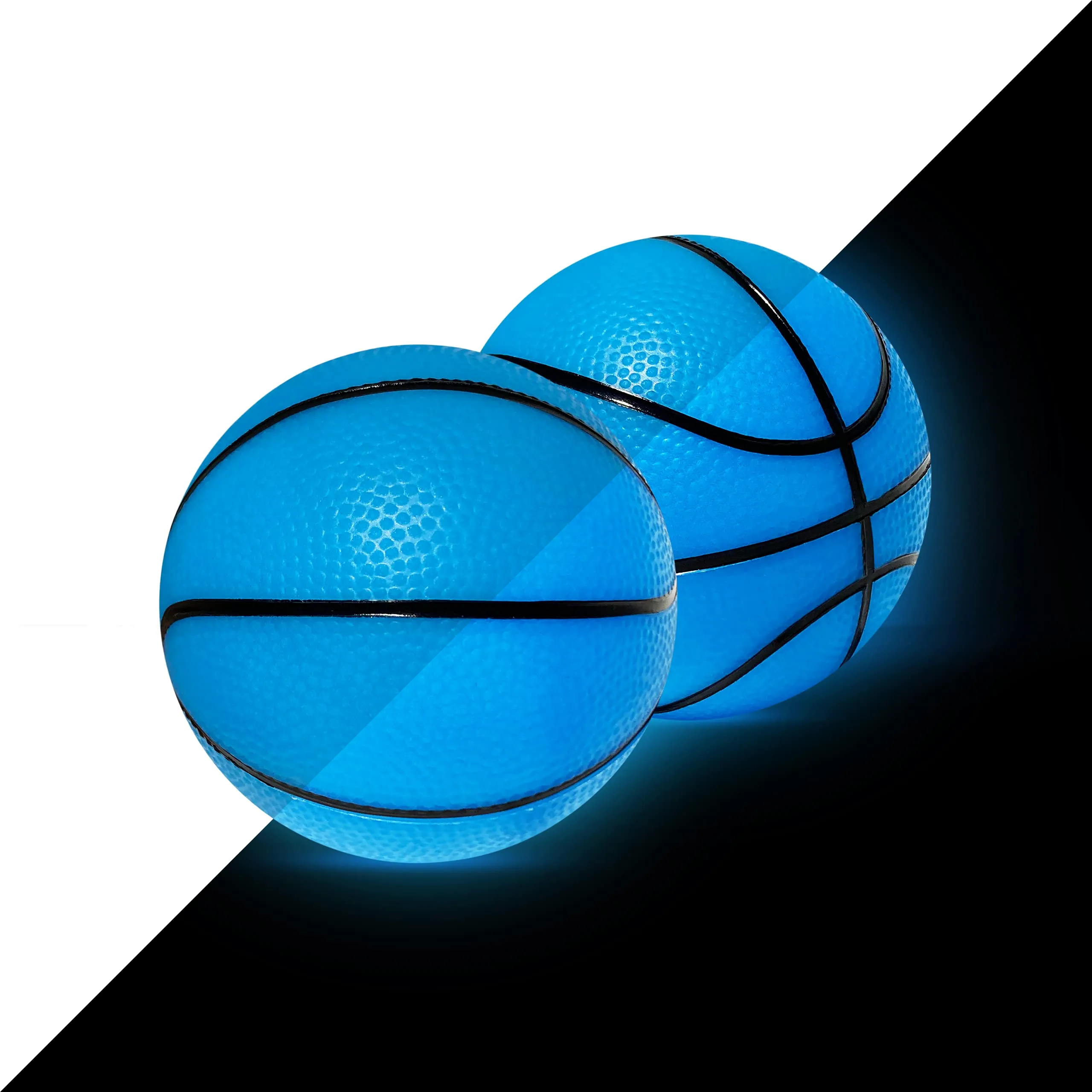 Botabee 5" Glow in The Dark Mini Basketball for SKLZ Pro Mini Basketball Hoop Midnight, 2