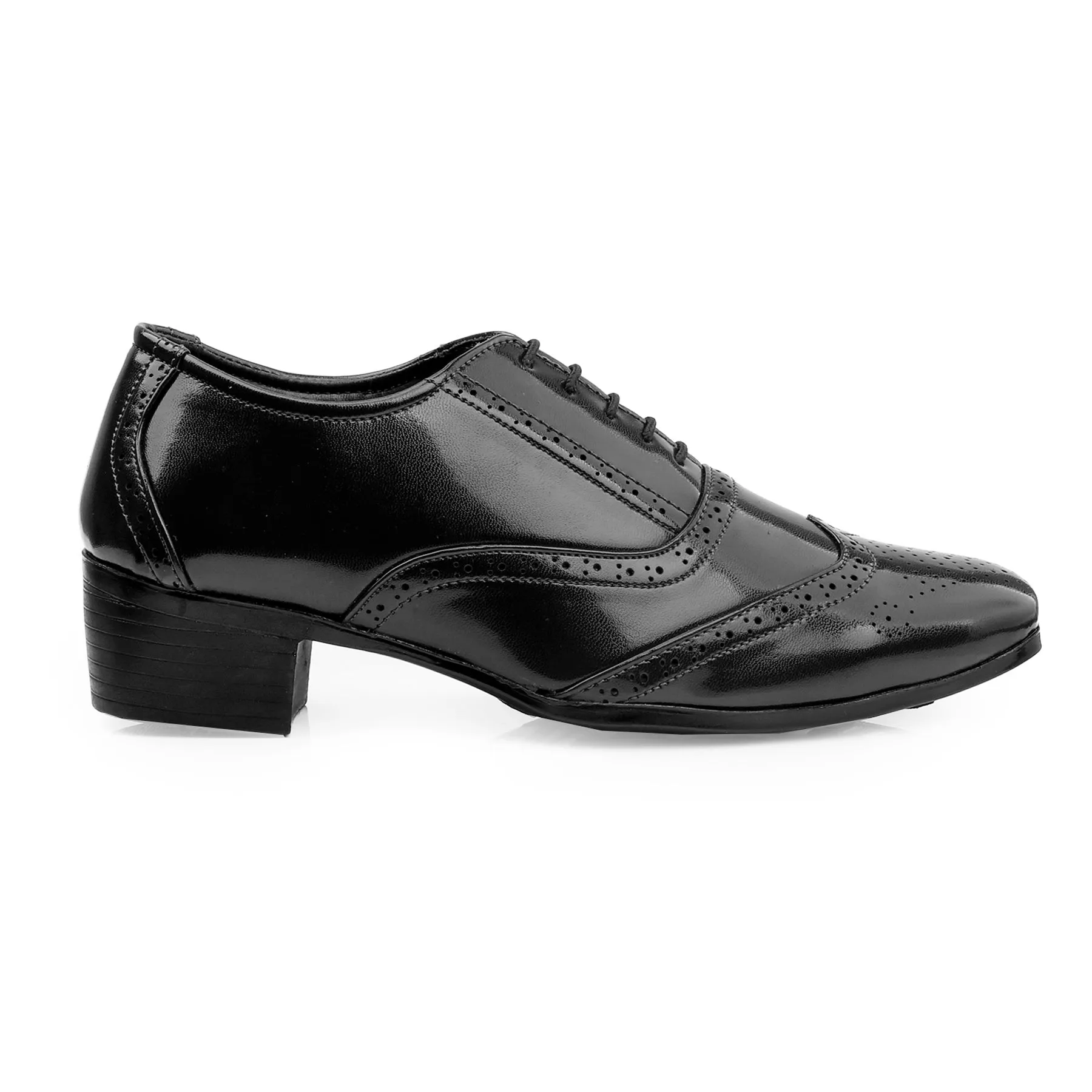 BXXY Height Increasing Formal And Office Wear Brogue Shoes For Men