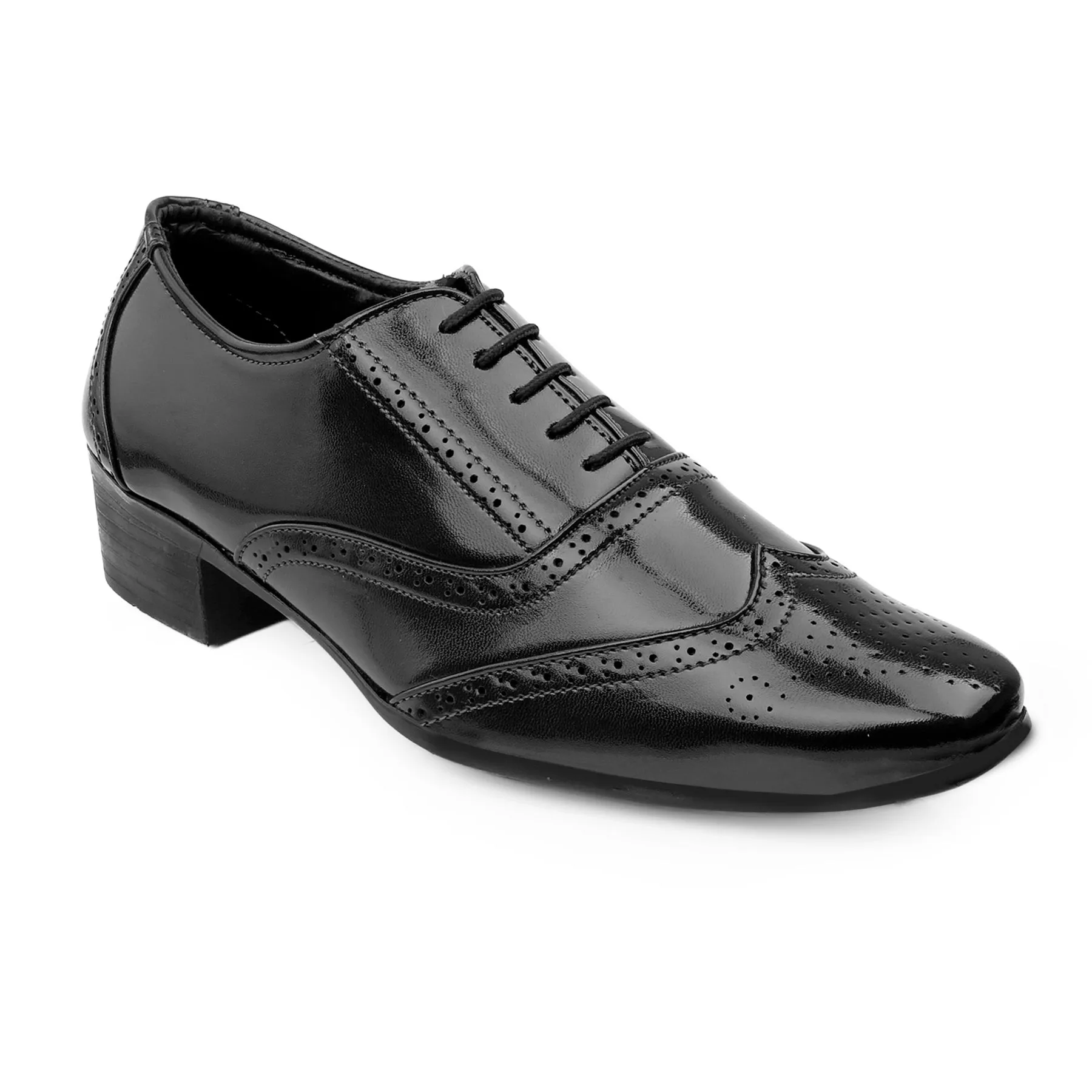 BXXY Height Increasing Formal And Office Wear Brogue Shoes For Men