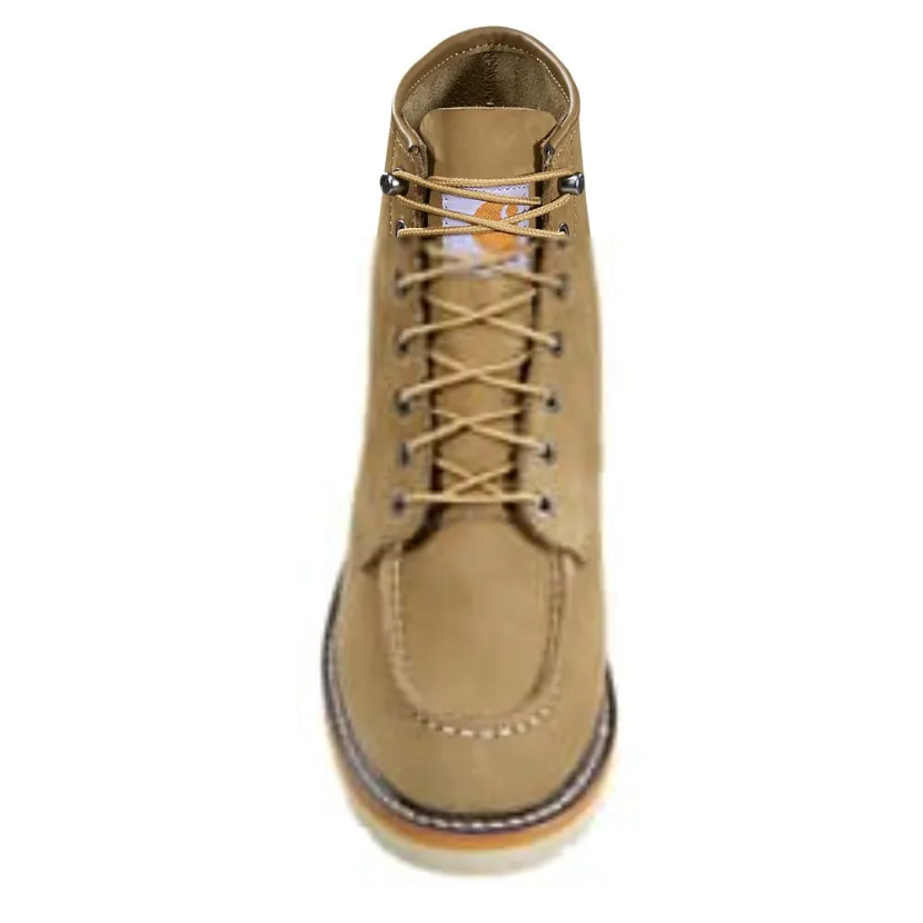 Carhartt Men's Moc 6" Soft Toe Wedge Work Boot Khaki - FW6077-M