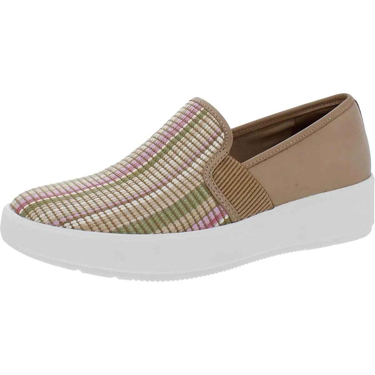 Clarks Womens Layton Petal Leather Slip-On Boat Shoes