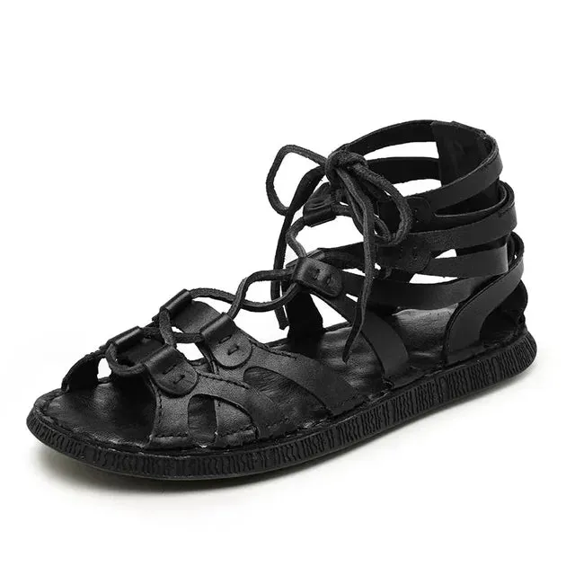 Comfy Genuine Leather Gladiator Sandals