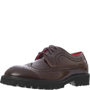 Devil’s Advocate Mens Brown Chunky Brogue Loafers