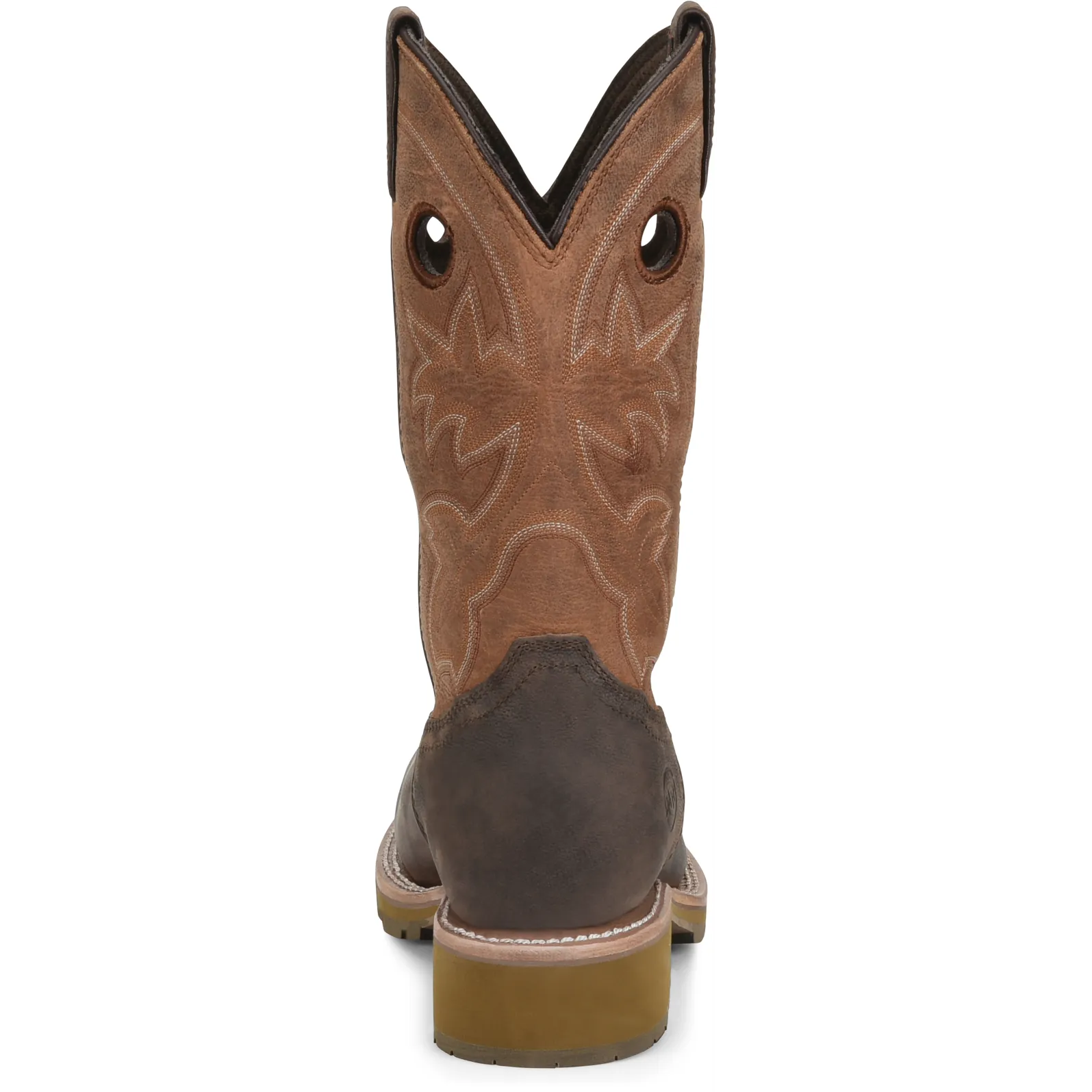 Double H Men's Abner 12" Sqr Toe WP Western Work Boot - Brown - DH4353