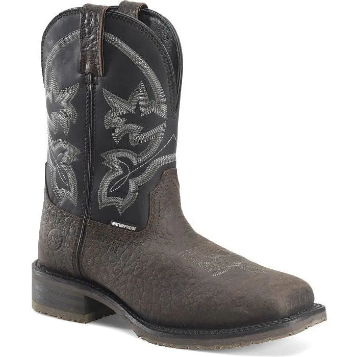 Double H Men's Stockma 10" Toe Comp Toe Western Work Boot -Brown- DH4151