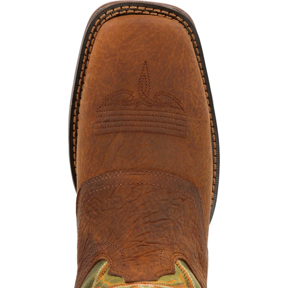 Durango Rebel Men's Western Boots Ddb0390 In Dark Chestnut And Hunter Green