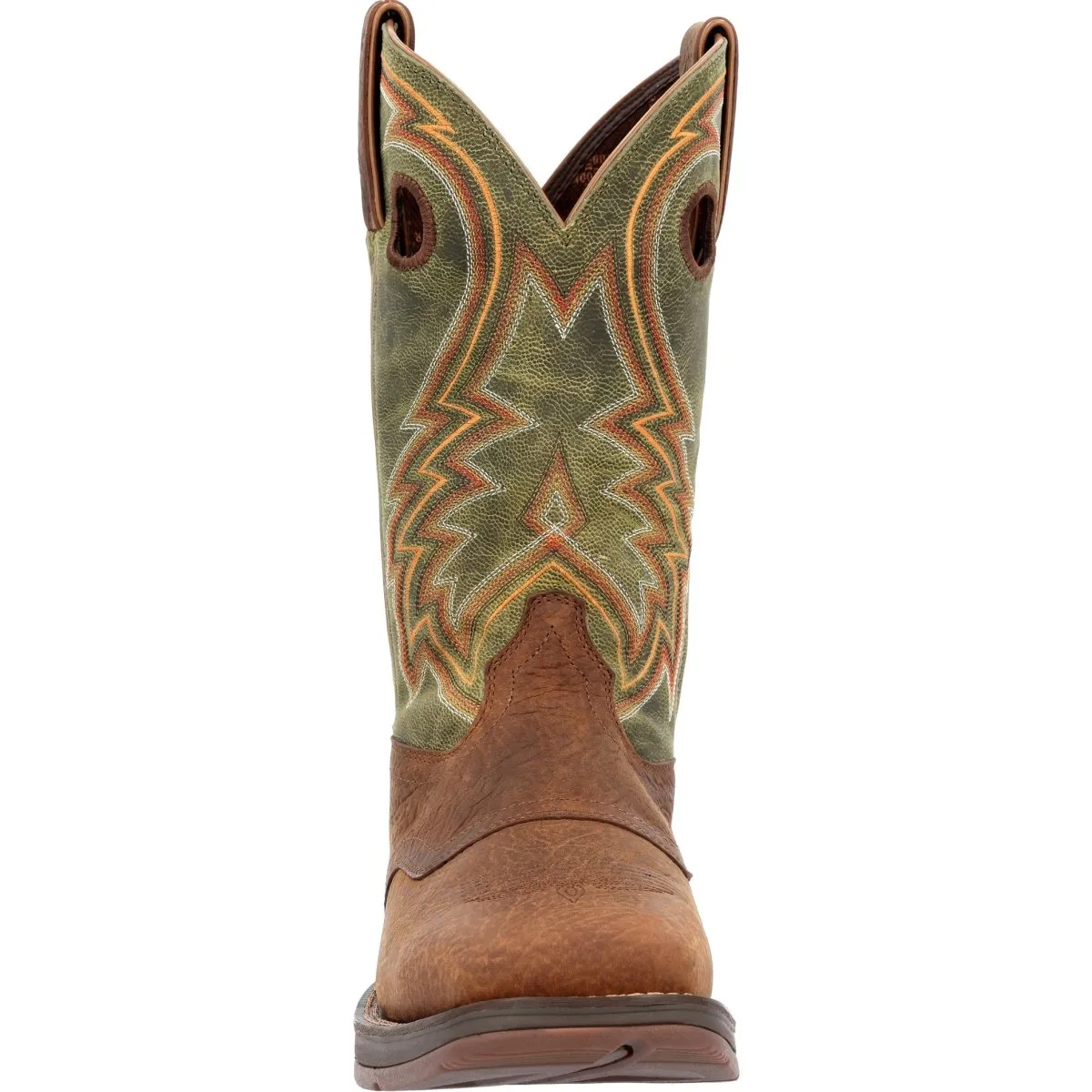 Durango Rebel Men's Western Boots Ddb0390 In Dark Chestnut And Hunter Green