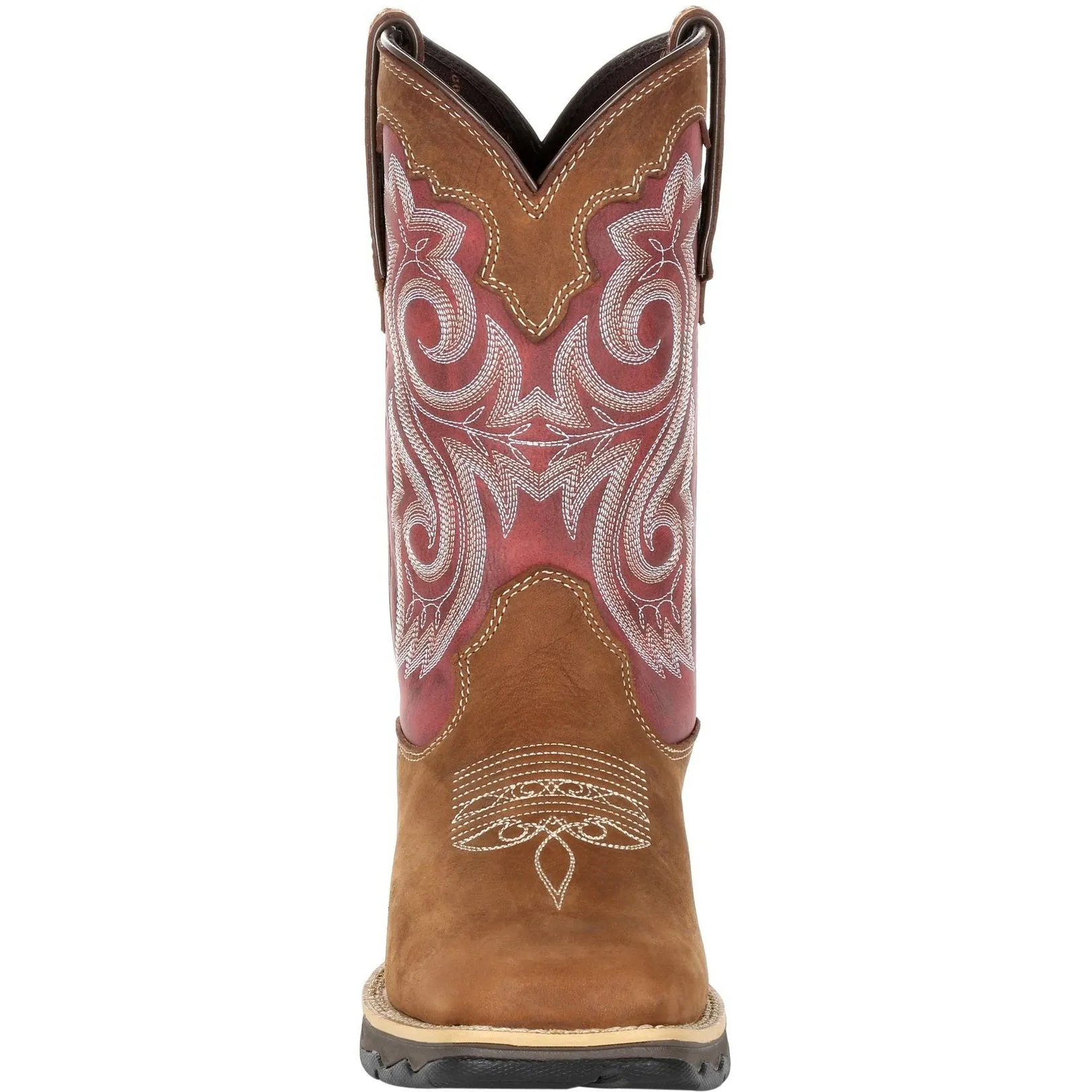 Durango Women's Lady Rebel 10" Sqr Toe Western Boot- Rusty Red- DRD0349