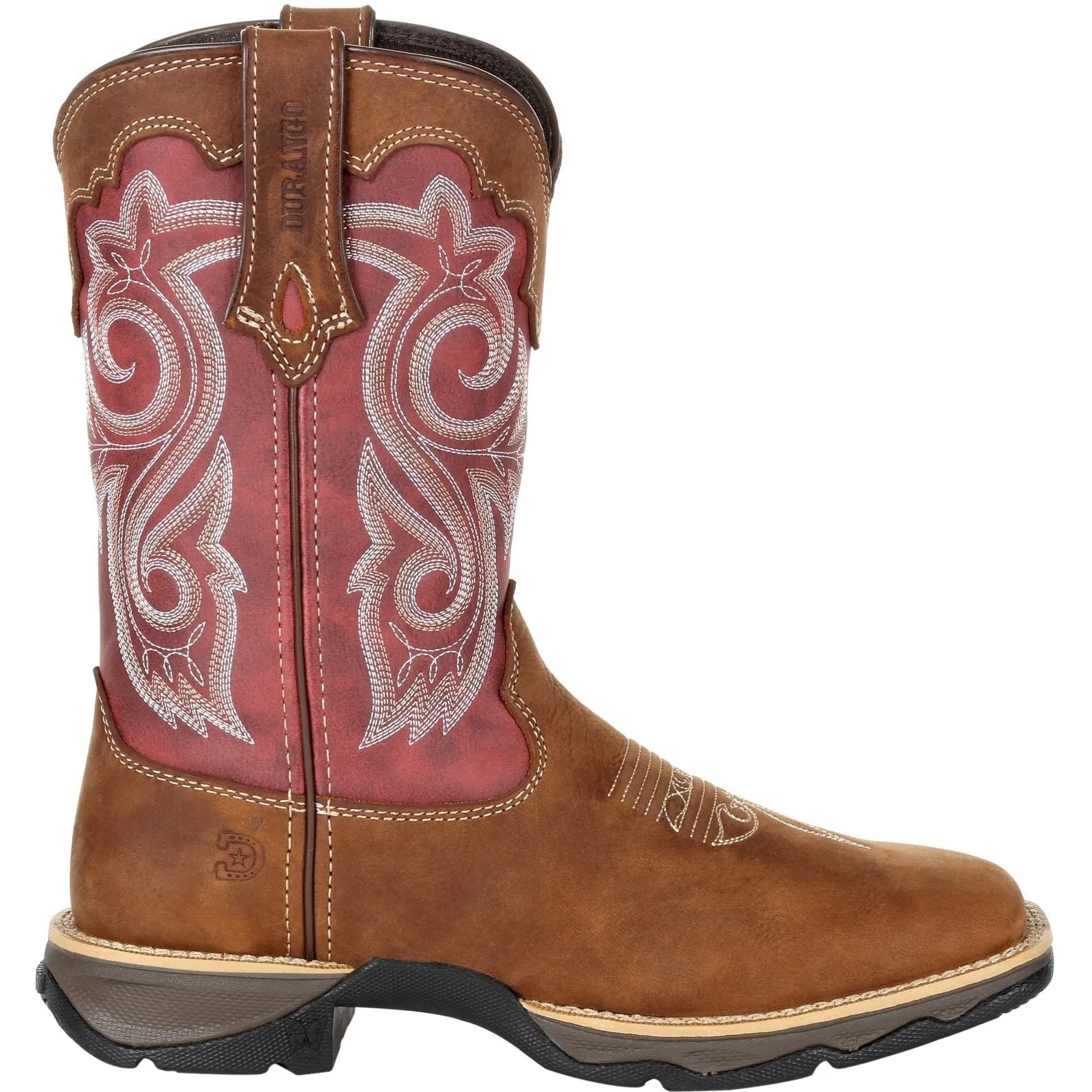 Durango Women's Lady Rebel 10" Sqr Toe Western Boot- Rusty Red- DRD0349