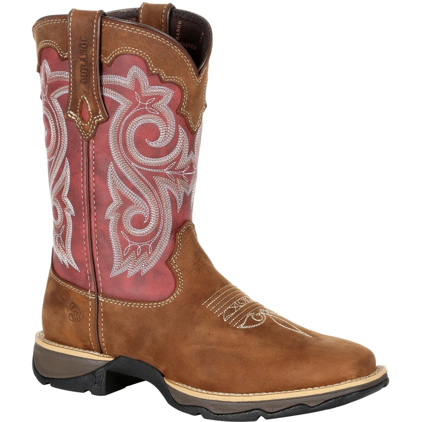 Durango Women's Lady Rebel 10" Sqr Toe Western Boot- Rusty Red- DRD0349