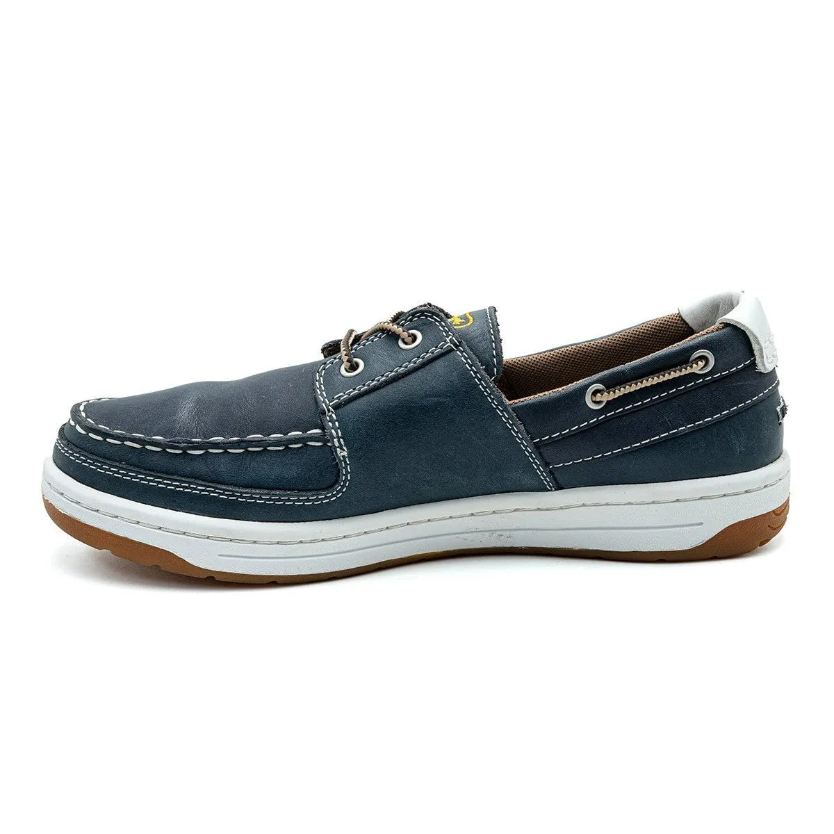 Elkstone Casual Boat Shoes Leather Blue Colour For Men