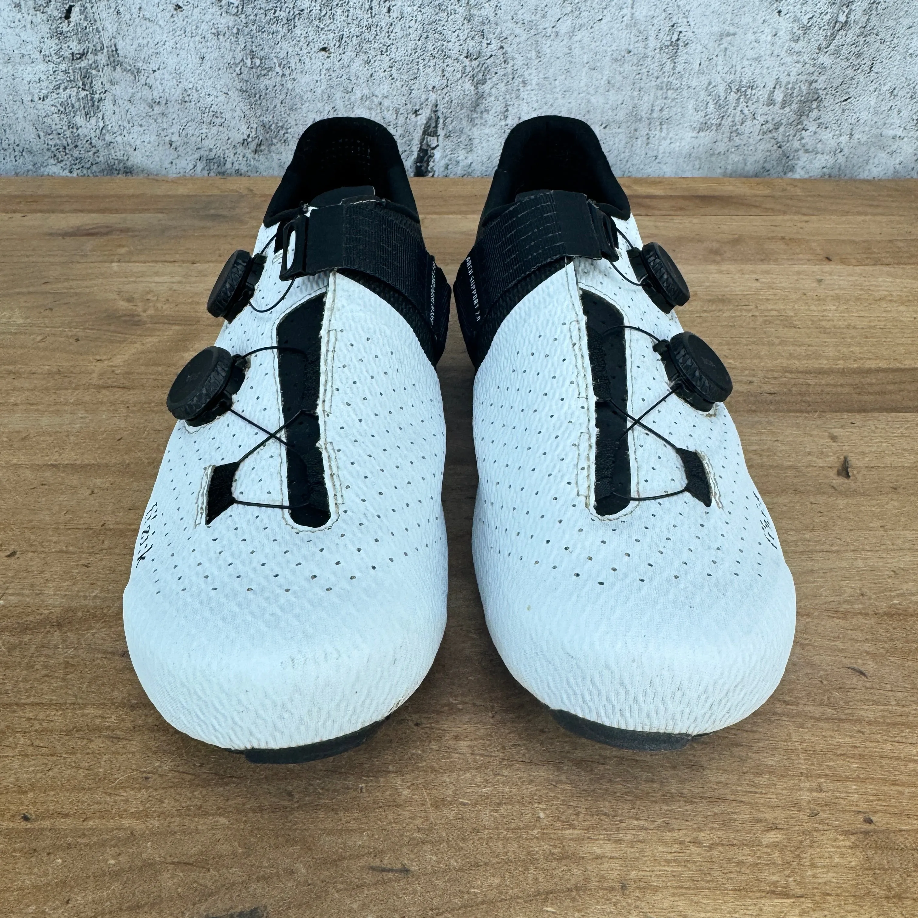 Fizik Stabilita Carbon 45.5 EU BOA 3-Bolt White Road Bike Cycling Shoes