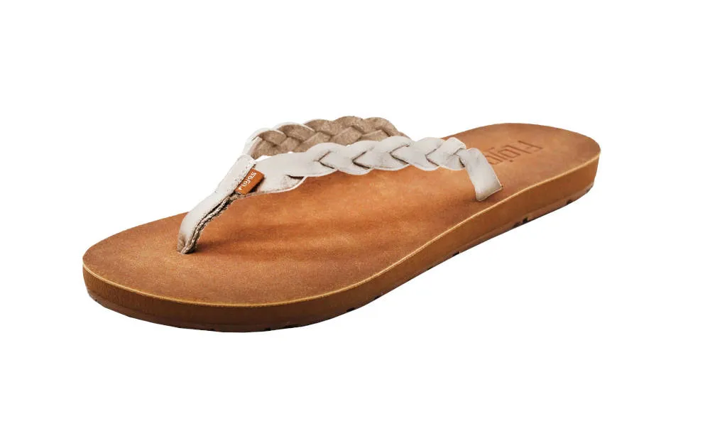 Flojos Womens Navida Ivory Tan