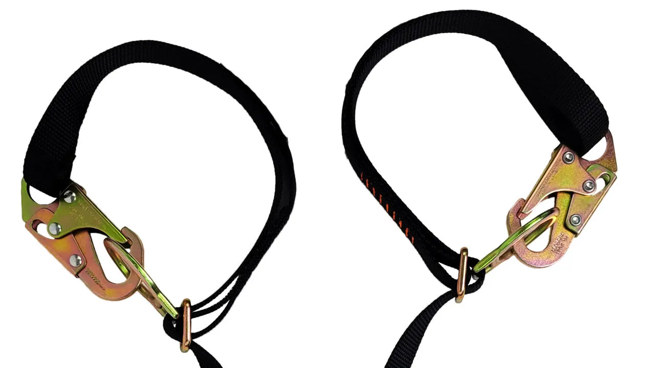 Frontline LPO62SADJ Combat 6' Tie-Back Double Leg Shock Absorbing Lanyard with Snaphooks