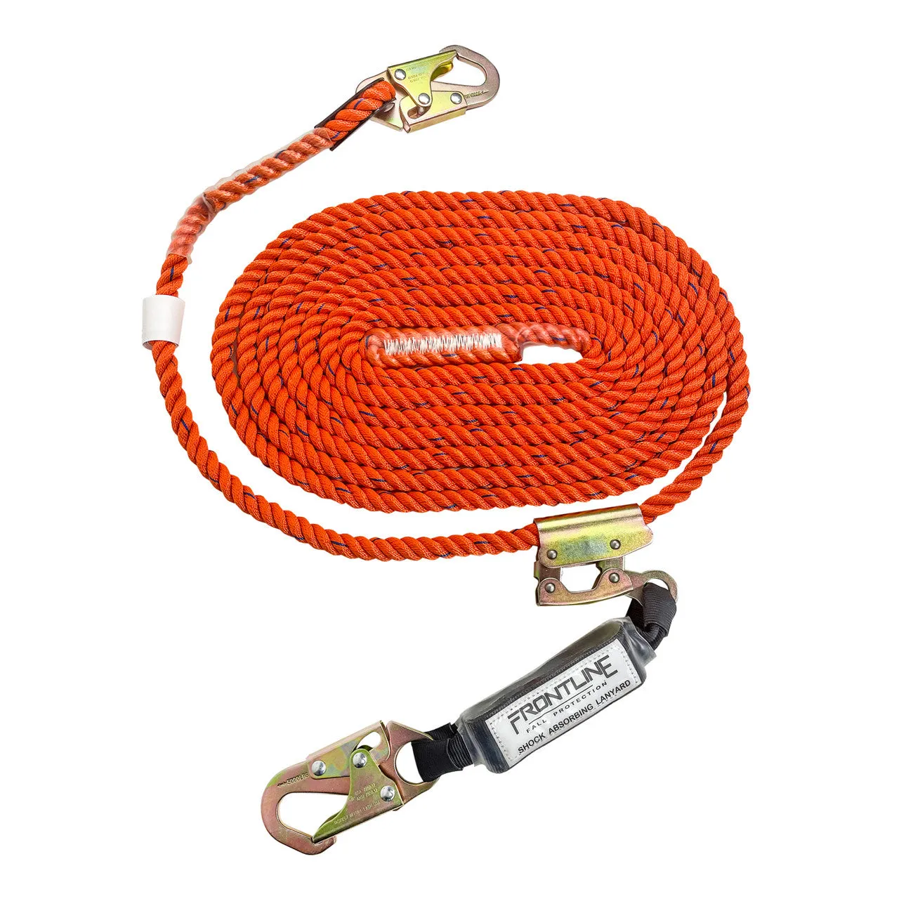 Frontline VLPR3L Premium Vertical Lifeline with Openable Rope Grab and Shock Pack 200'