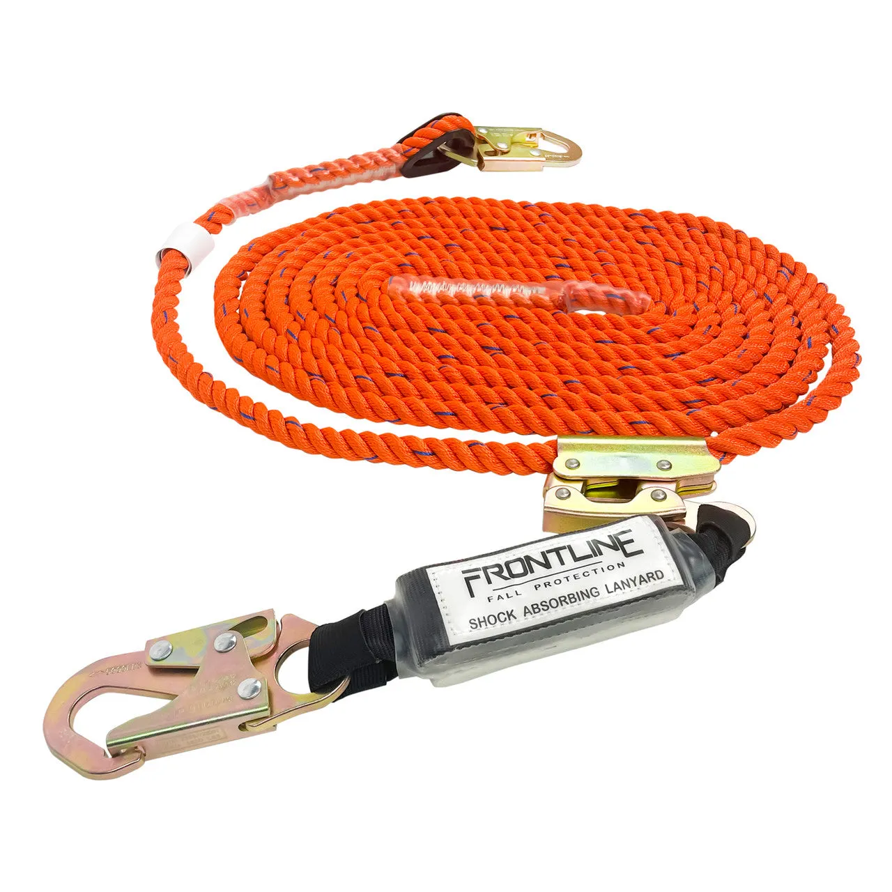 Frontline VLPR3L Premium Vertical Lifeline with Openable Rope Grab and Shock Pack 25'