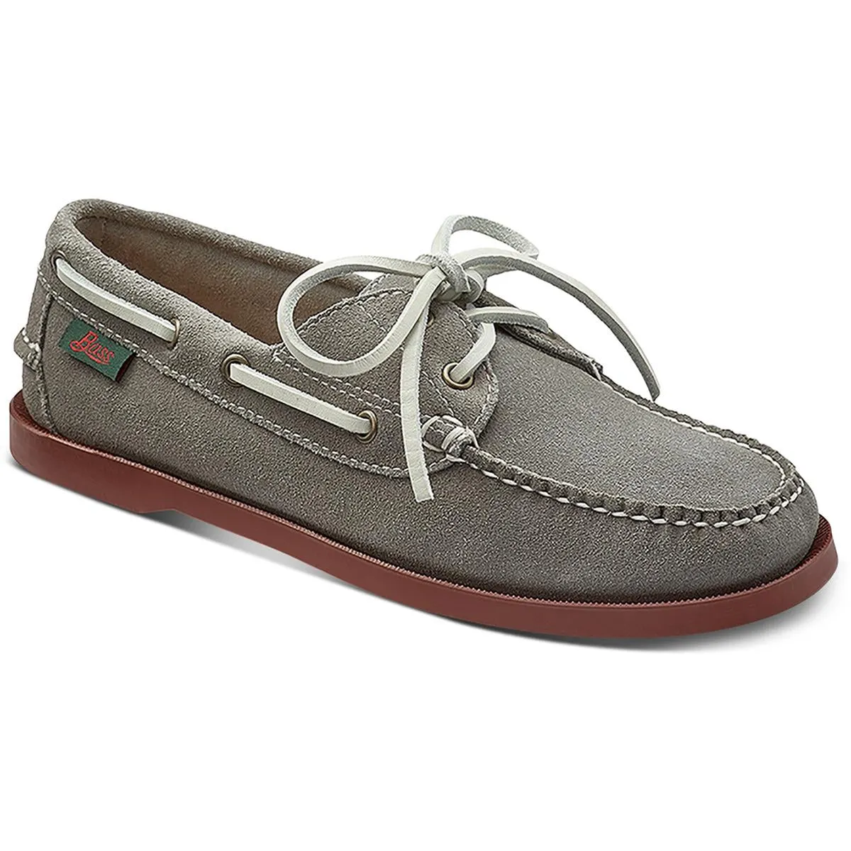 G.H. Bass & Co. Womens Hampton Boat Solid Slip On Boat Shoes