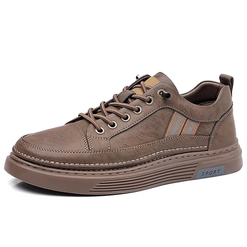 Hnzxzm Designer's New Men's Genuine Leather Casual Shoes Wear Resistant Oxford Shoes Fashion Men's Mountaineering Shoes