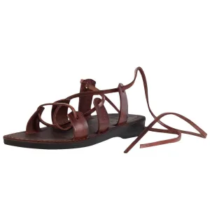 Holy Land Market Men/Women Biblical Jesus Leather/Suede Sandals/Slides From Jerusalem (Style V)