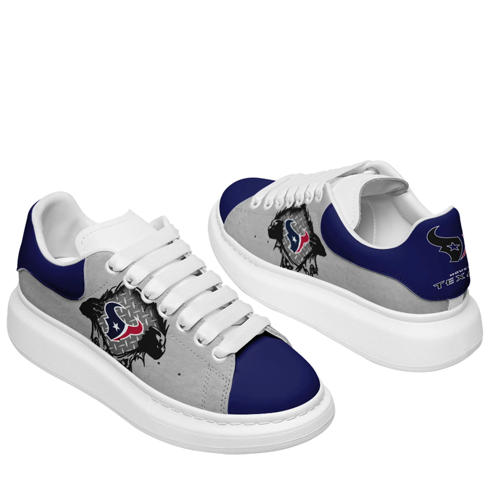 Houston Texans- McQueen Shoes Unisex Fashionable Casual Shoes for Walking Comfortable and Breathable