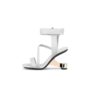 Intertwined Ankle Strap Sandals