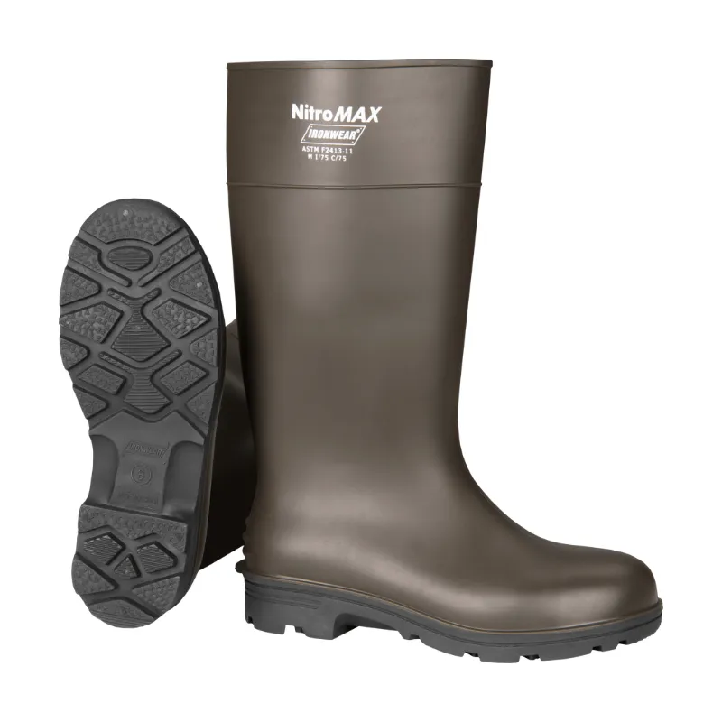 Ironwear 15" High PVC & Nitrile Blend Work Boot with Steel Toe